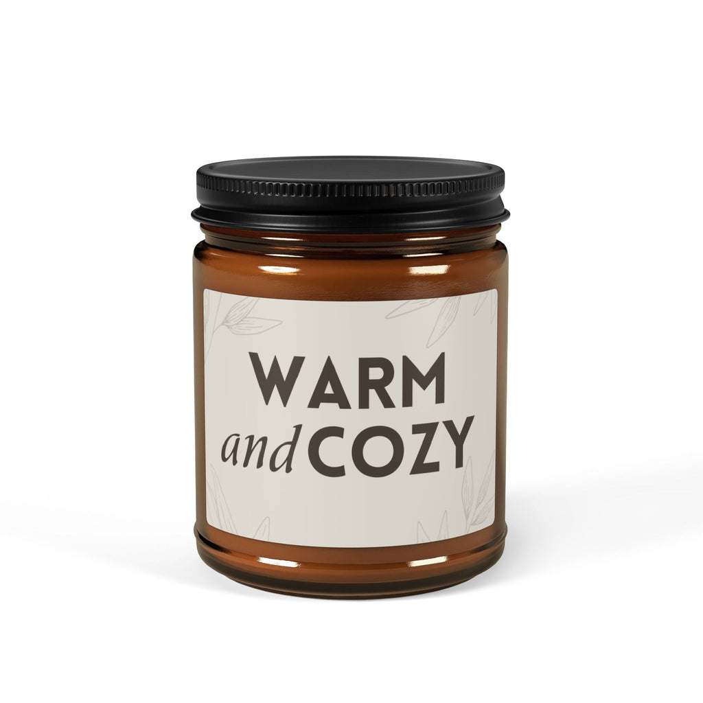 Warm and Cozy Candle, Scented Candle for Christmas, Scented Soy Candle (Multi - Size, Amber Jar) - Scents For Candles